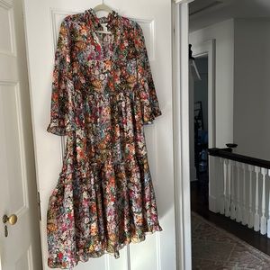 H&M fall floral dress